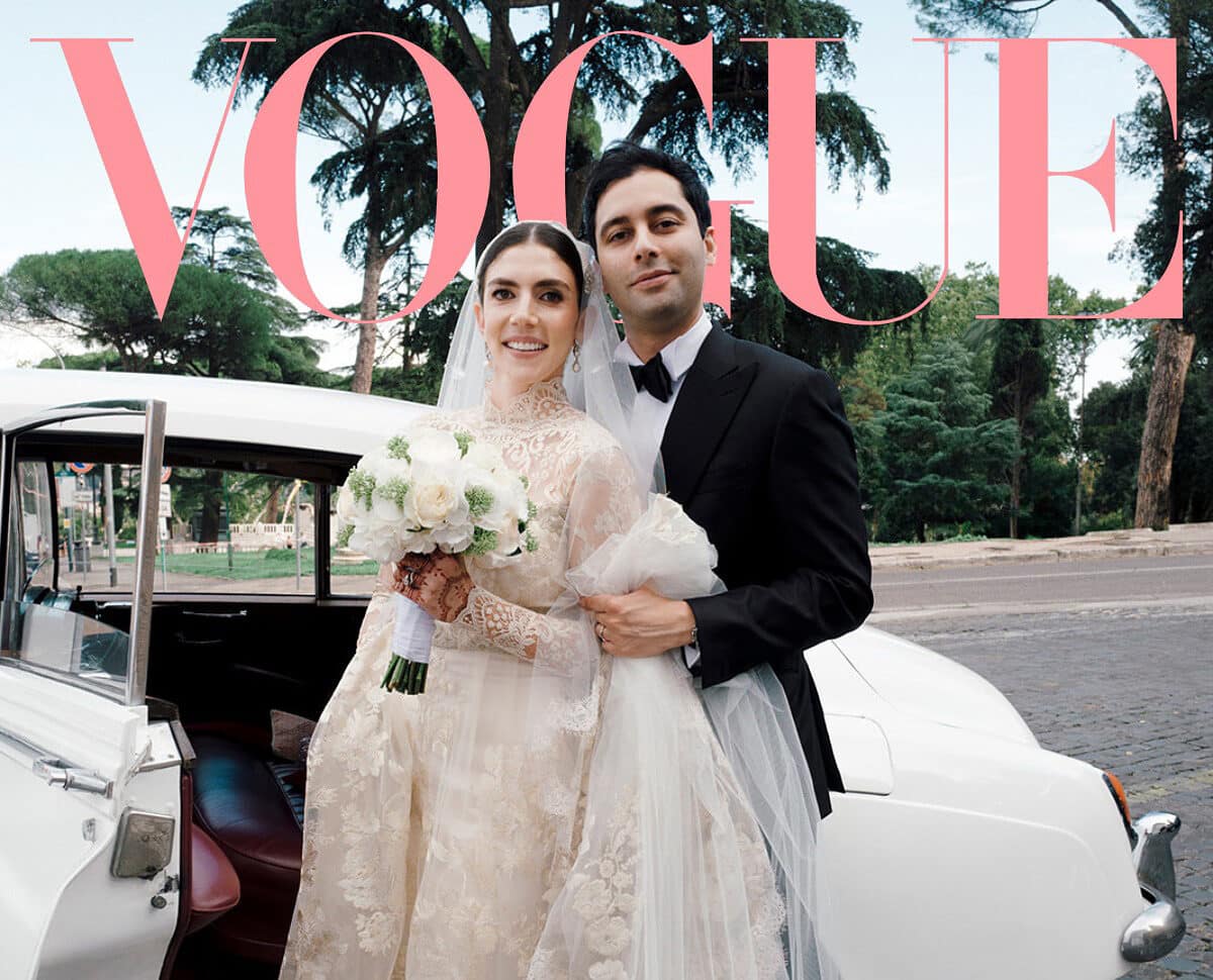 Elisa and Angad's glamorous wedding feature, Vogue Magazine