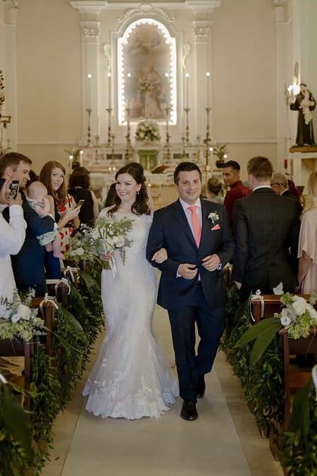 Catholic Church wedding in Abruzzo Italy including legal documentation. Castello di Semivicoli, Abruzzo